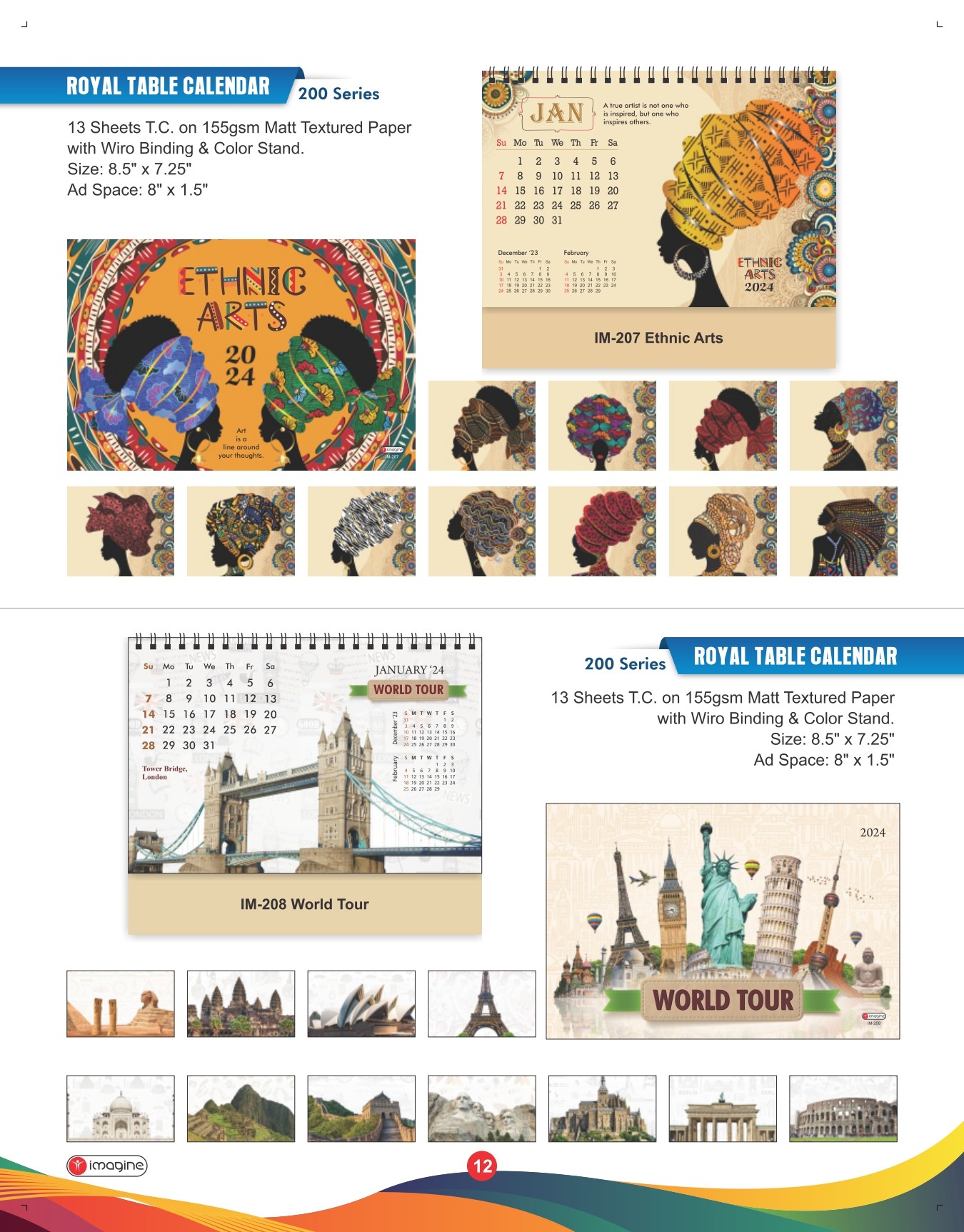 Ally Royal Table Calendars